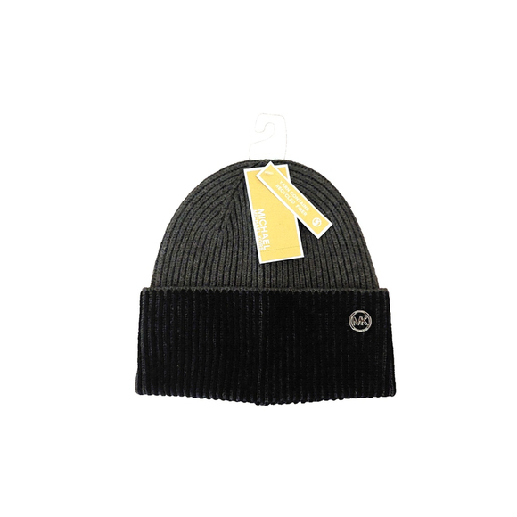 Michael Kors Colorblock Black & Gray Beanie Fall Winter Hat Sz One Size NWT main image 13